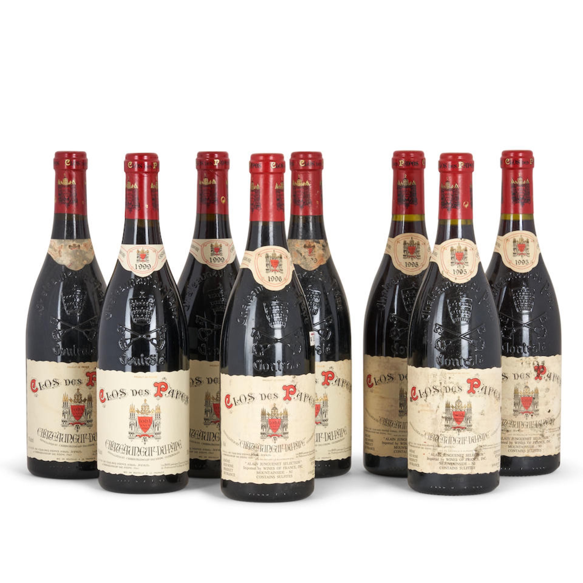 Mixed Vintage Clos des Papes Chateauneuf du Pape (8 bottles)