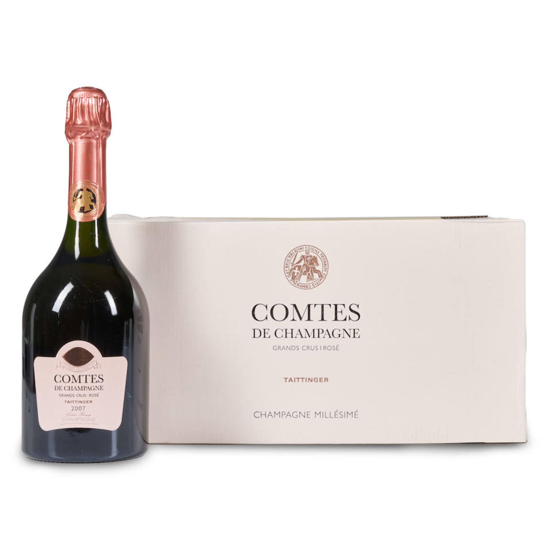 Taittinger Comtes de Champagne Rose 2007 (6 bottles)