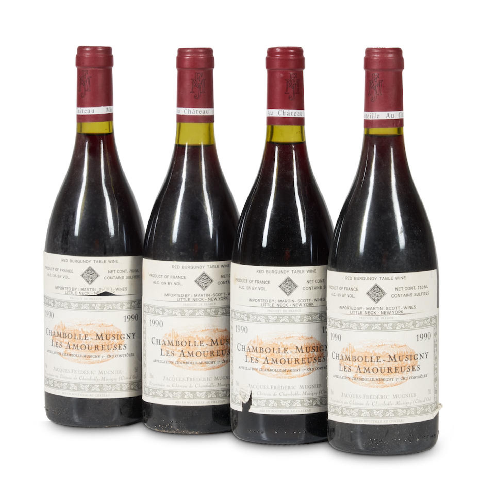 JF Mugnier Chambolle Musigny Les Amoureuses 1990 (4 bottles)