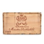 Chateau Mouton Rothschild 1989 (12 bottles)