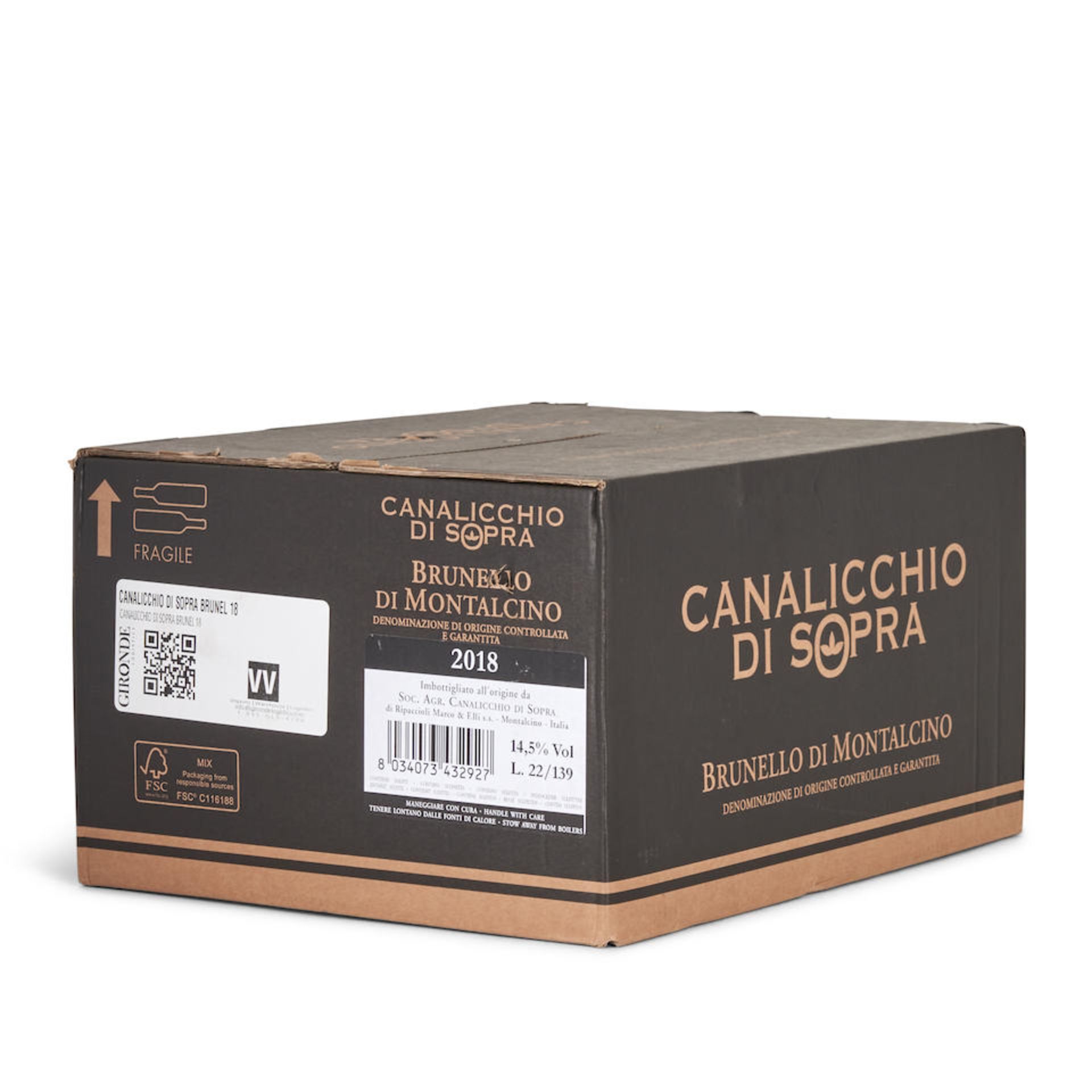 Canalicchio di Sopra Brunello di Montalcino 2018 (6 bottles)