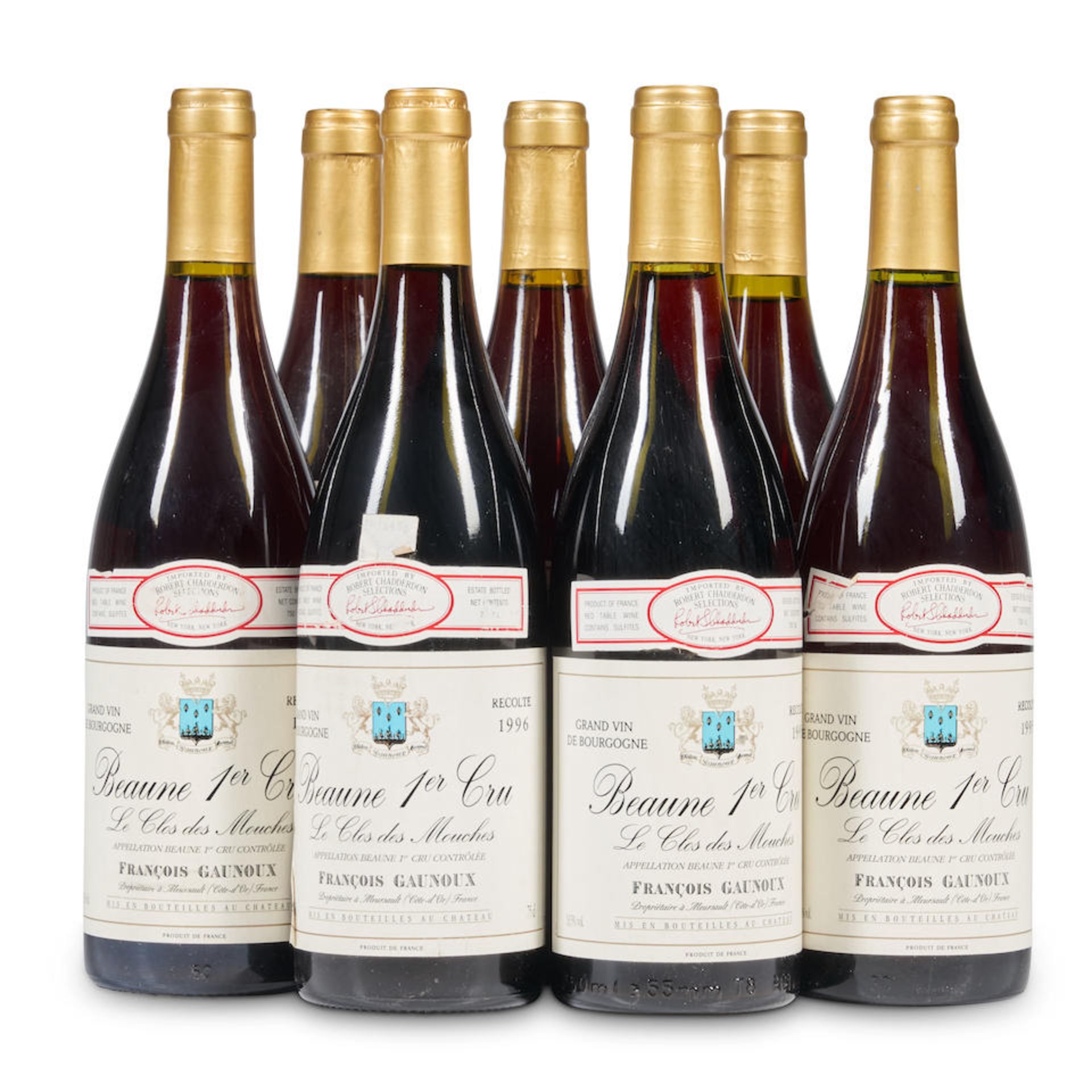 Mixed Vintage F. Gaunoux Beaune Les Clos des Mouches Rouge (7 bottles)