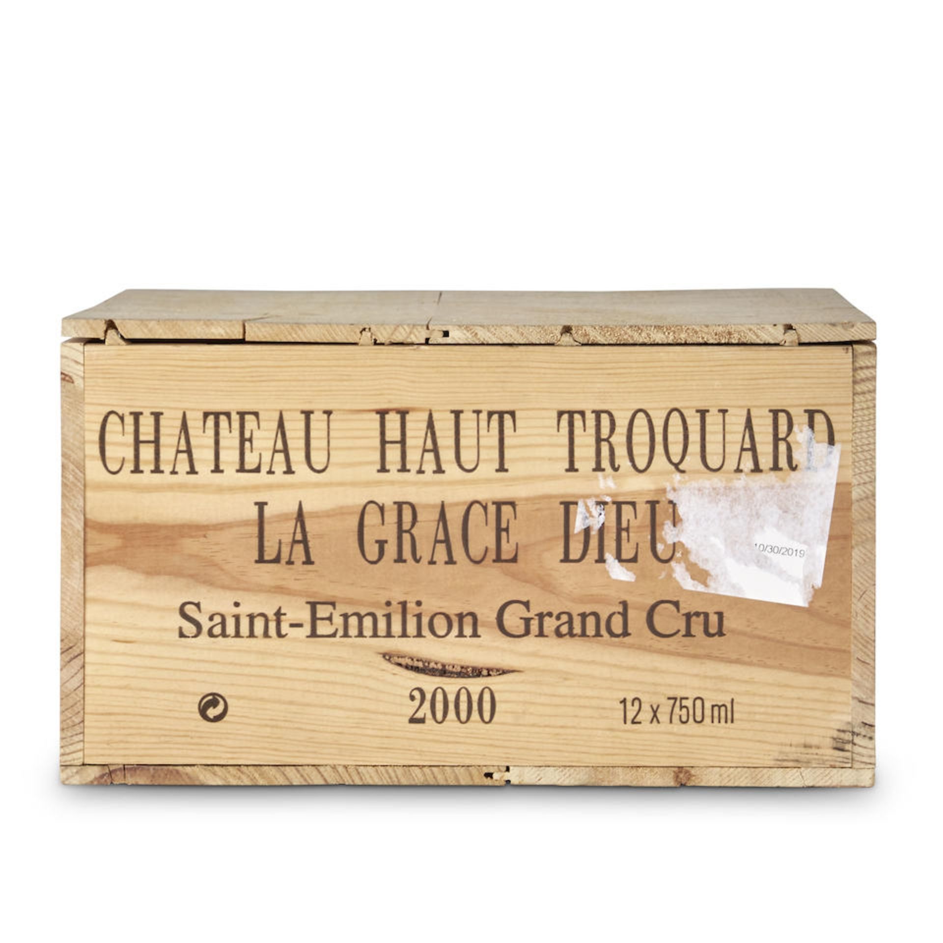 Chateau Haut Troquard La Grace Dieu 2000 (12 bottles)