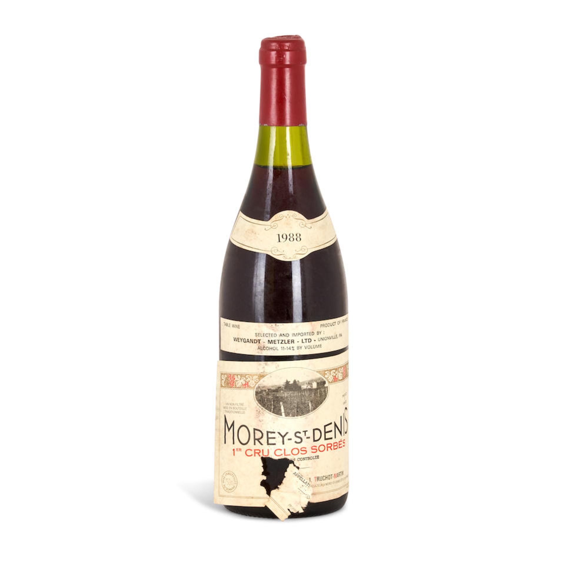 Truchot-Martin Morey St. Denis Clos Sorbes 1988 (1 bottle)