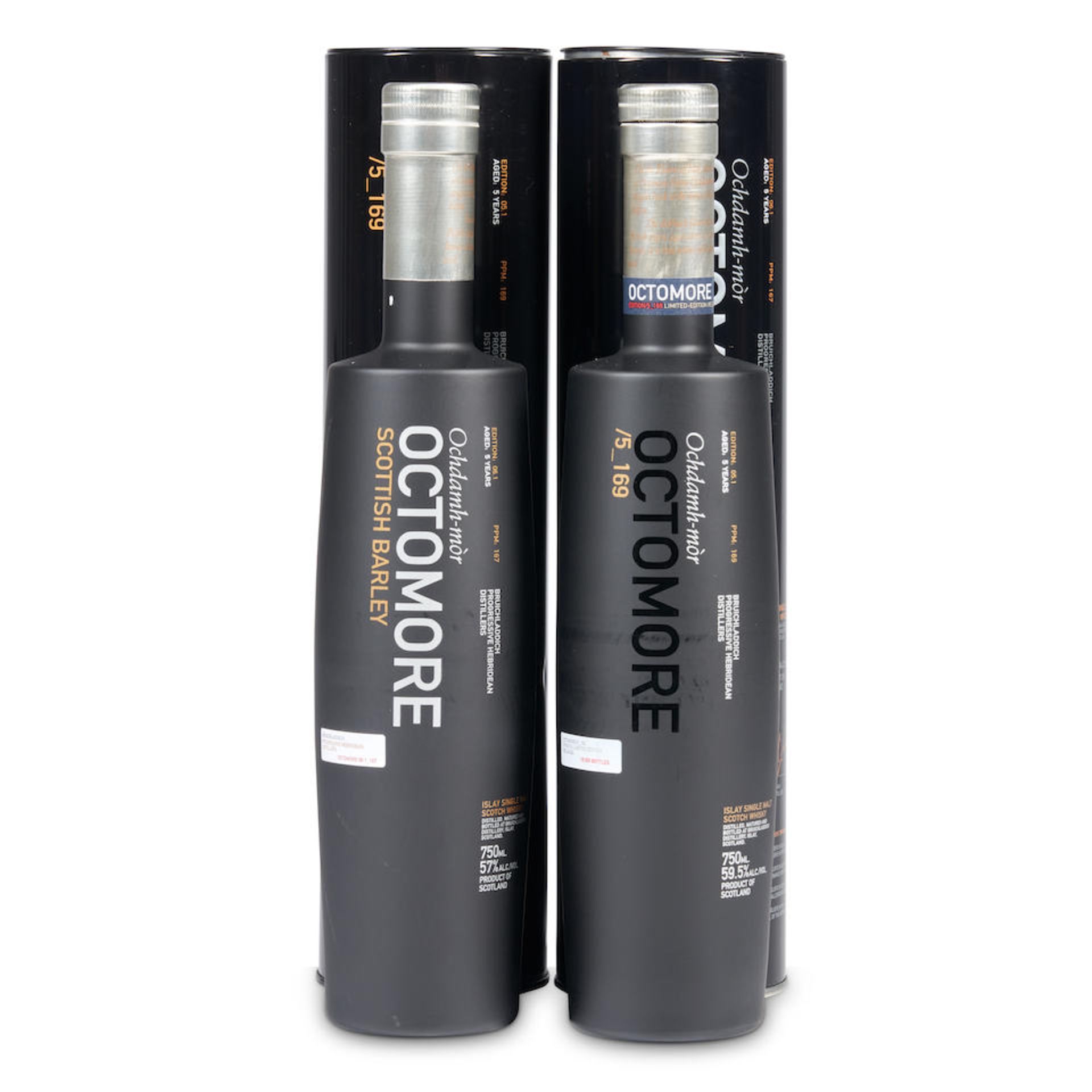 Mixed Bruichladdich Octomore (2 750ml bottles)