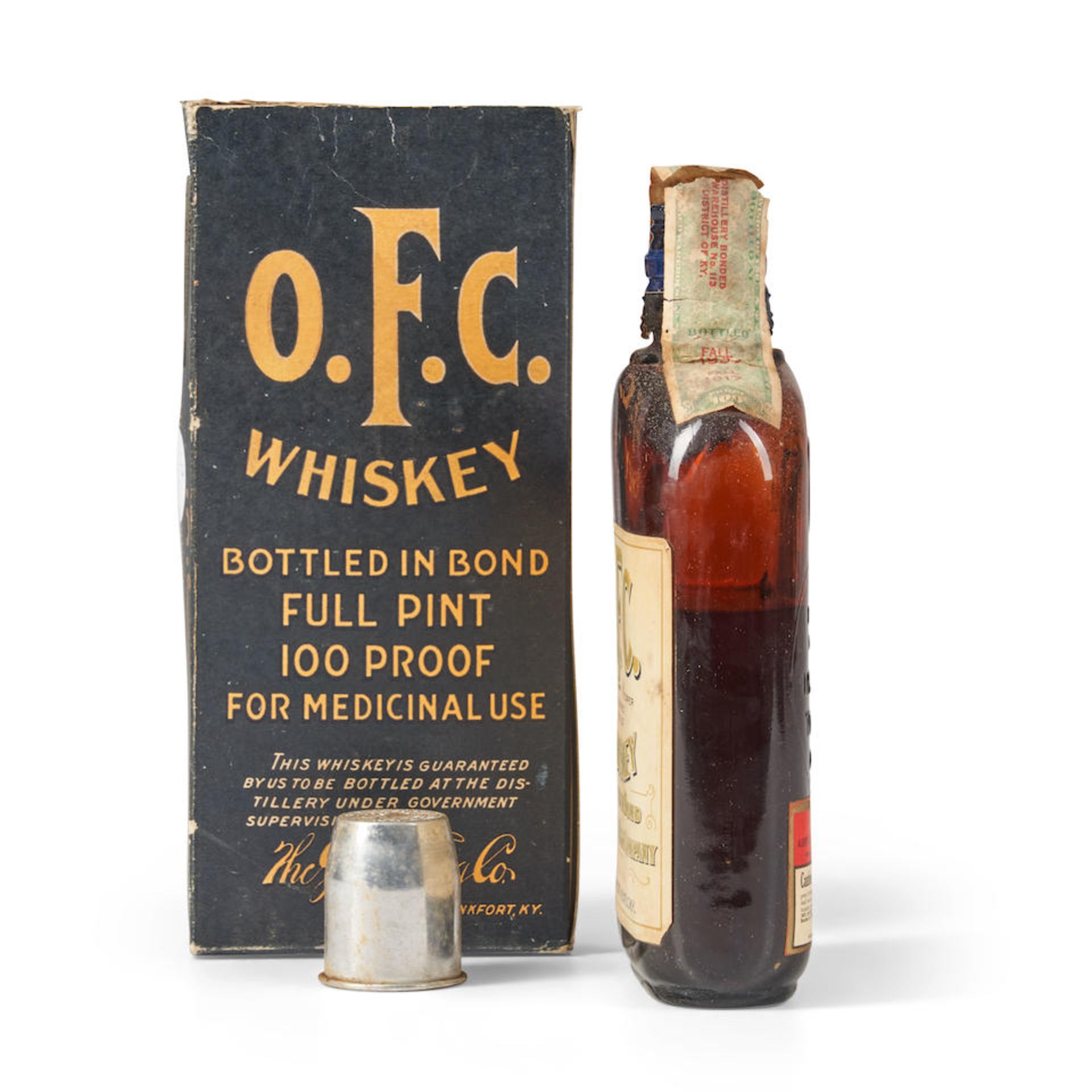 OFC Bottled in Bond Geo. T. Stagg Company 1917 (1 pint bottle) - Image 3 of 3