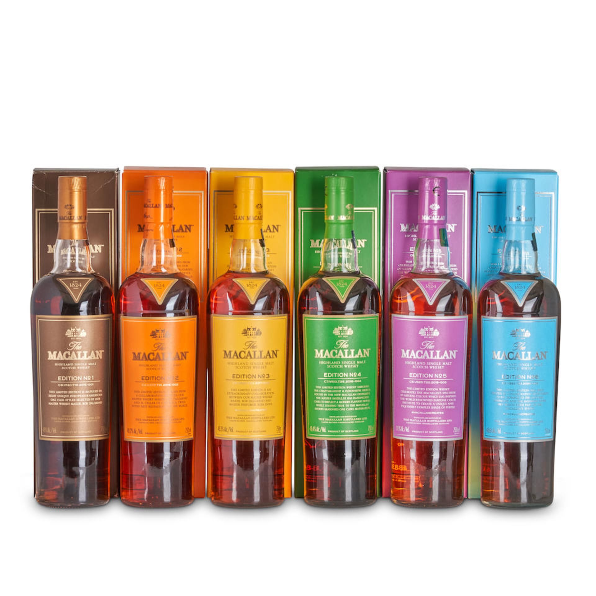 Macallan Editions 1-6 (6 750ml bottles)