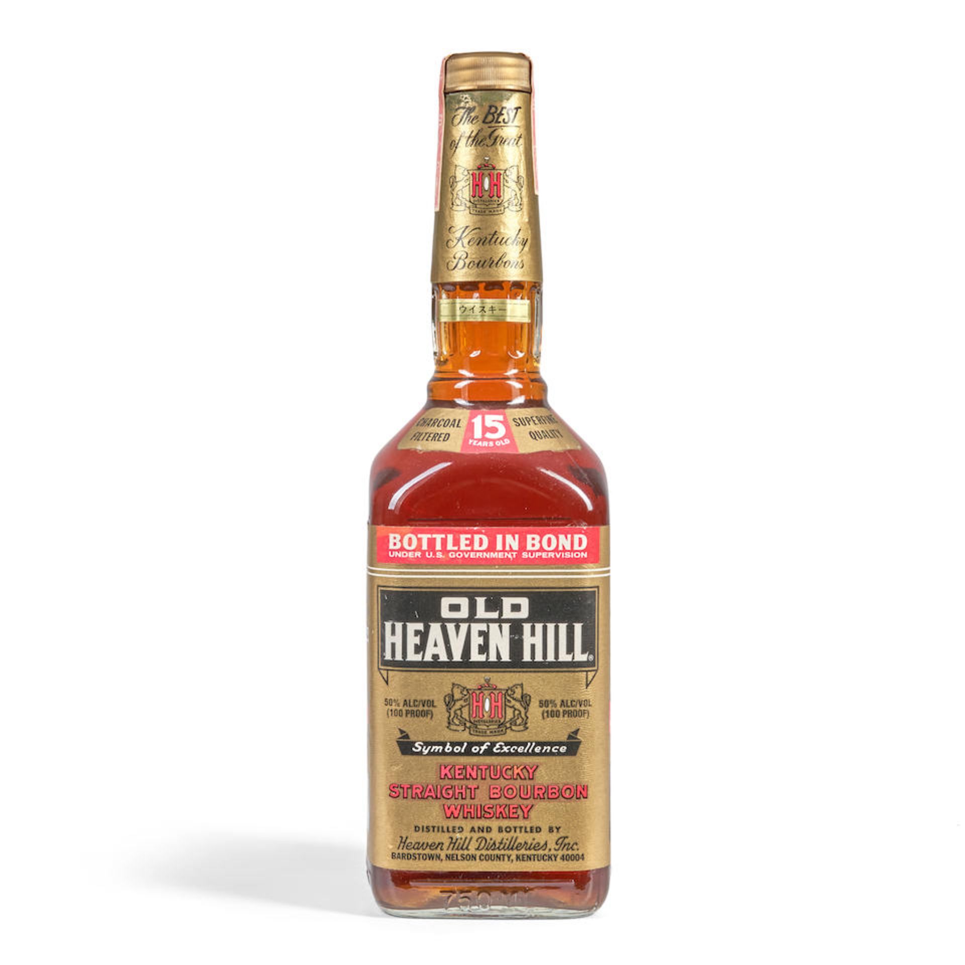 Old Heaven Hill 15 Years Old (Pre-fire Heaven Hill, 1 750ml bottle)