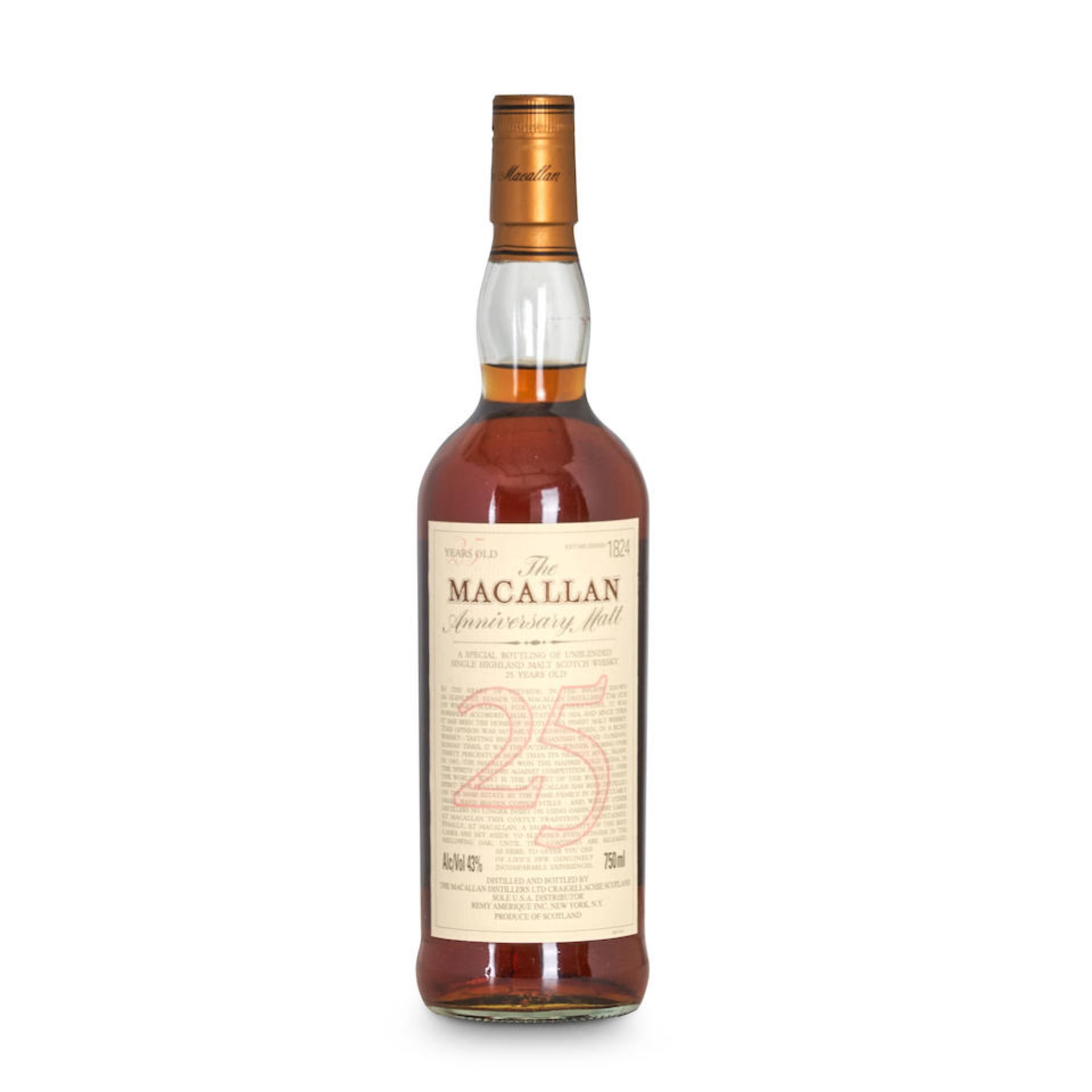 Macallan Anniversary Malt 25 Years Old (1 750ml bottle)