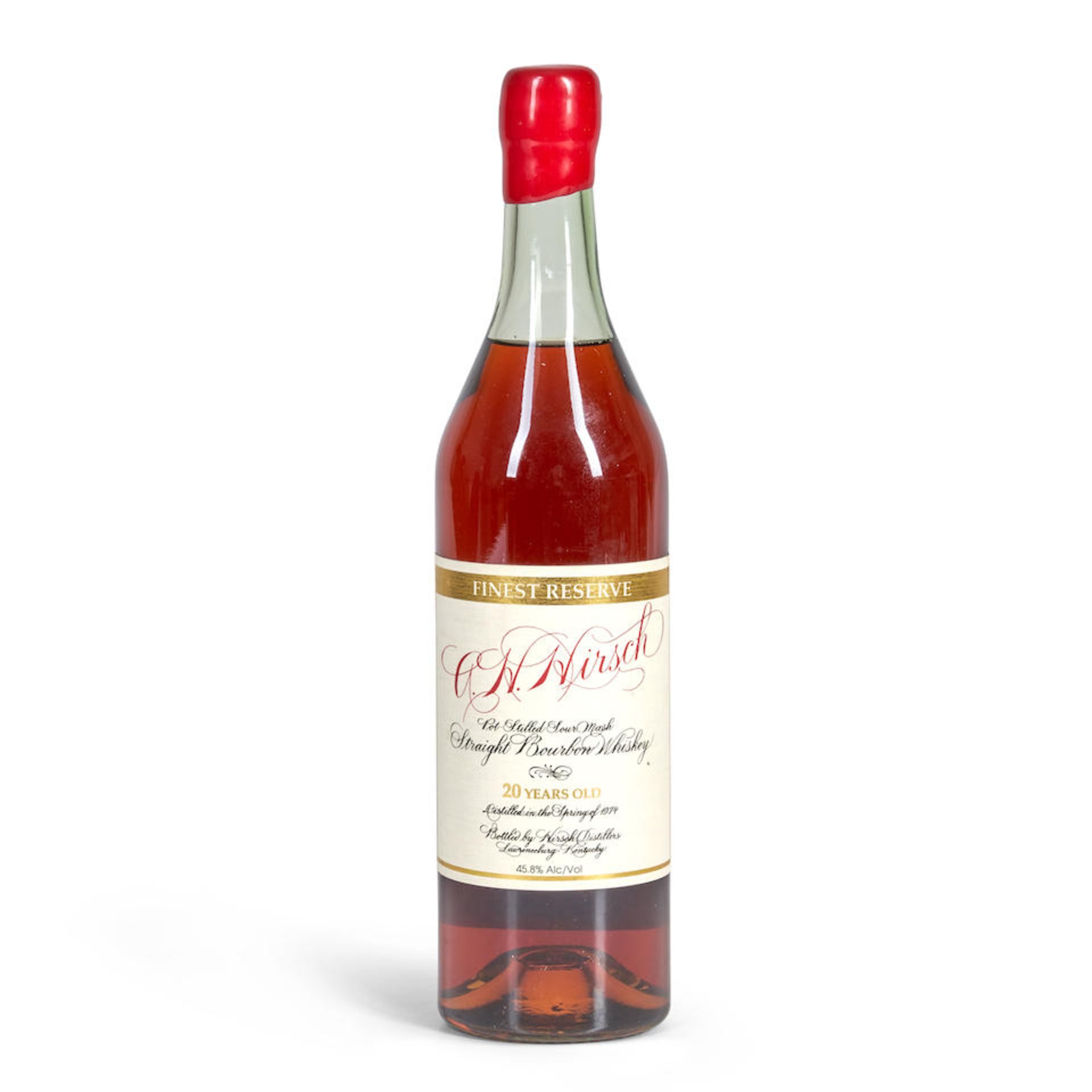 AH Hirsch 20 Years Old Red Wax 1974 (1 750ml bottle)