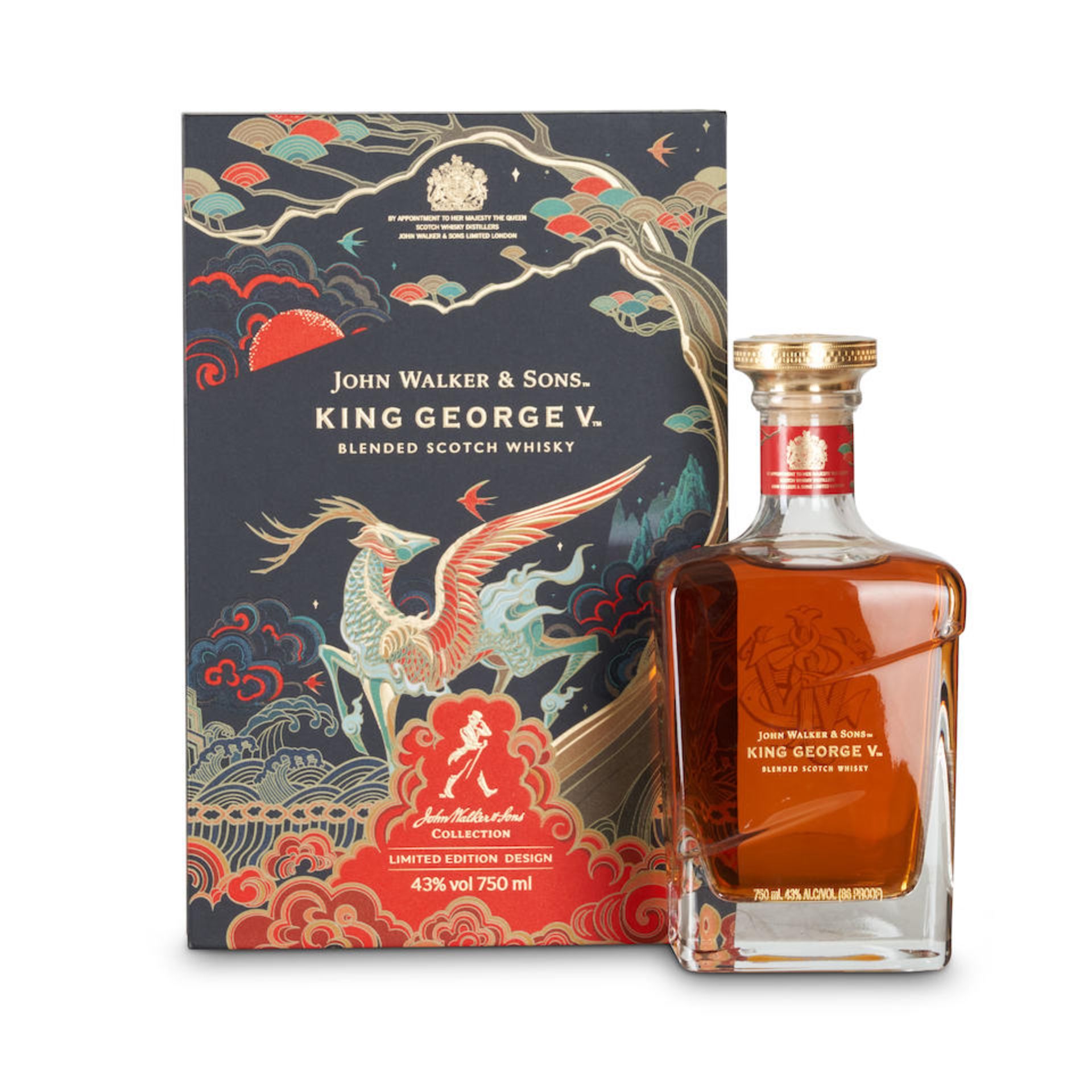 Johnnie Walker King George V Limited Edition Pegasus Design 2021 (1 750ml bottles)