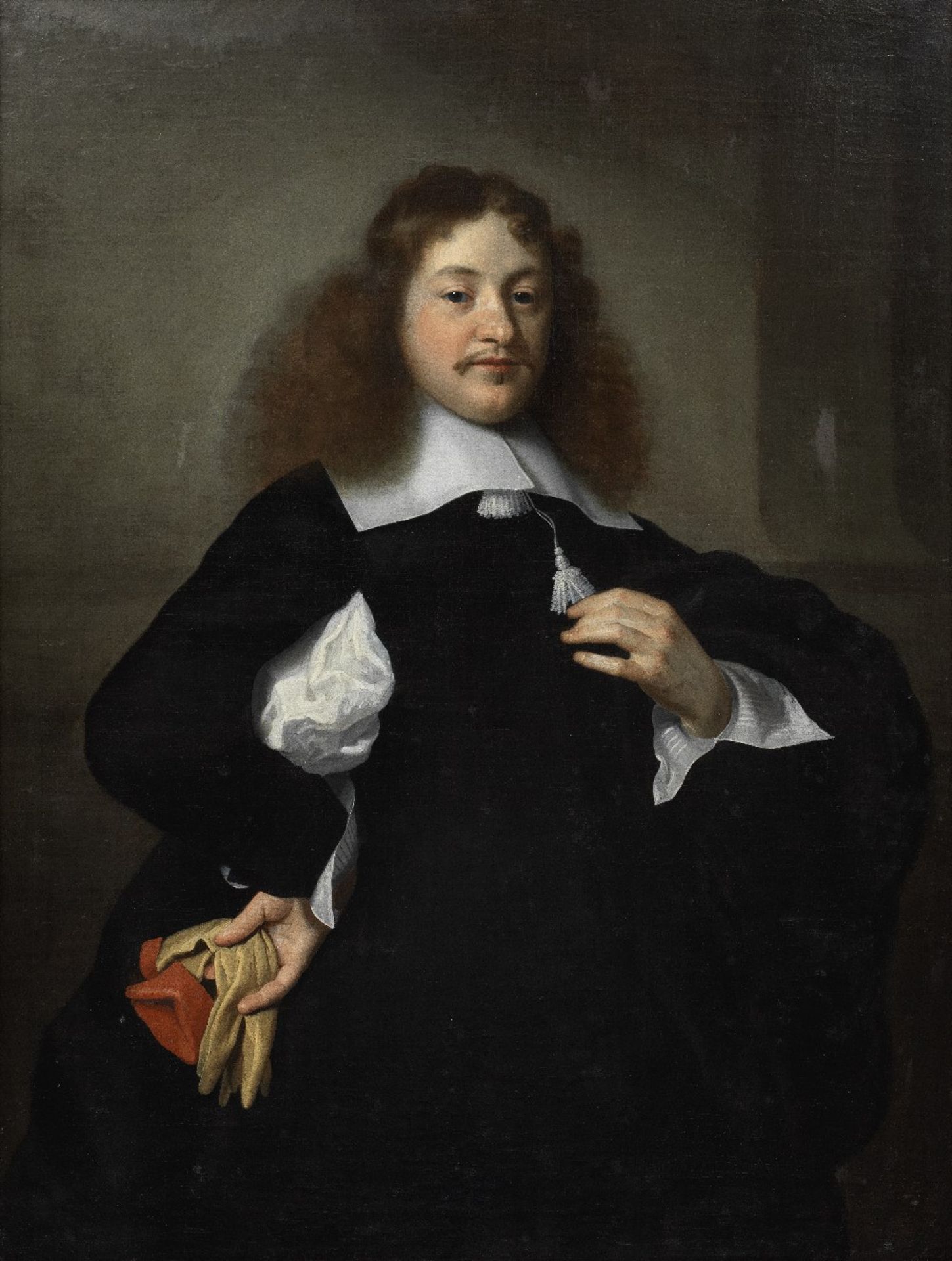 Isaac Luttichuys (London 1616-1673 Amsterdam) Portrait of a gentleman, three-quarter-length, in ...