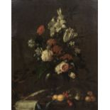 Studio of Jan Davidsz. de Heem (Utrecht 1606-1684 Antwerp) A still life of roses, lilies, a tuli...
