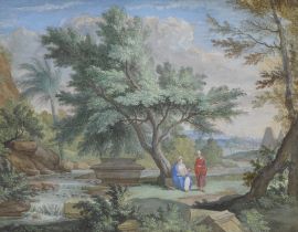 Attributed to Bernard Lens III (London 1682-1740) The Rest on the Flight into Egypt (together wi...