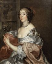 Studio of Sir Anthony van Dyck (Antwerp 1599-1641 Blackfriars) Portrait of Lady Lucy Percy, thre...