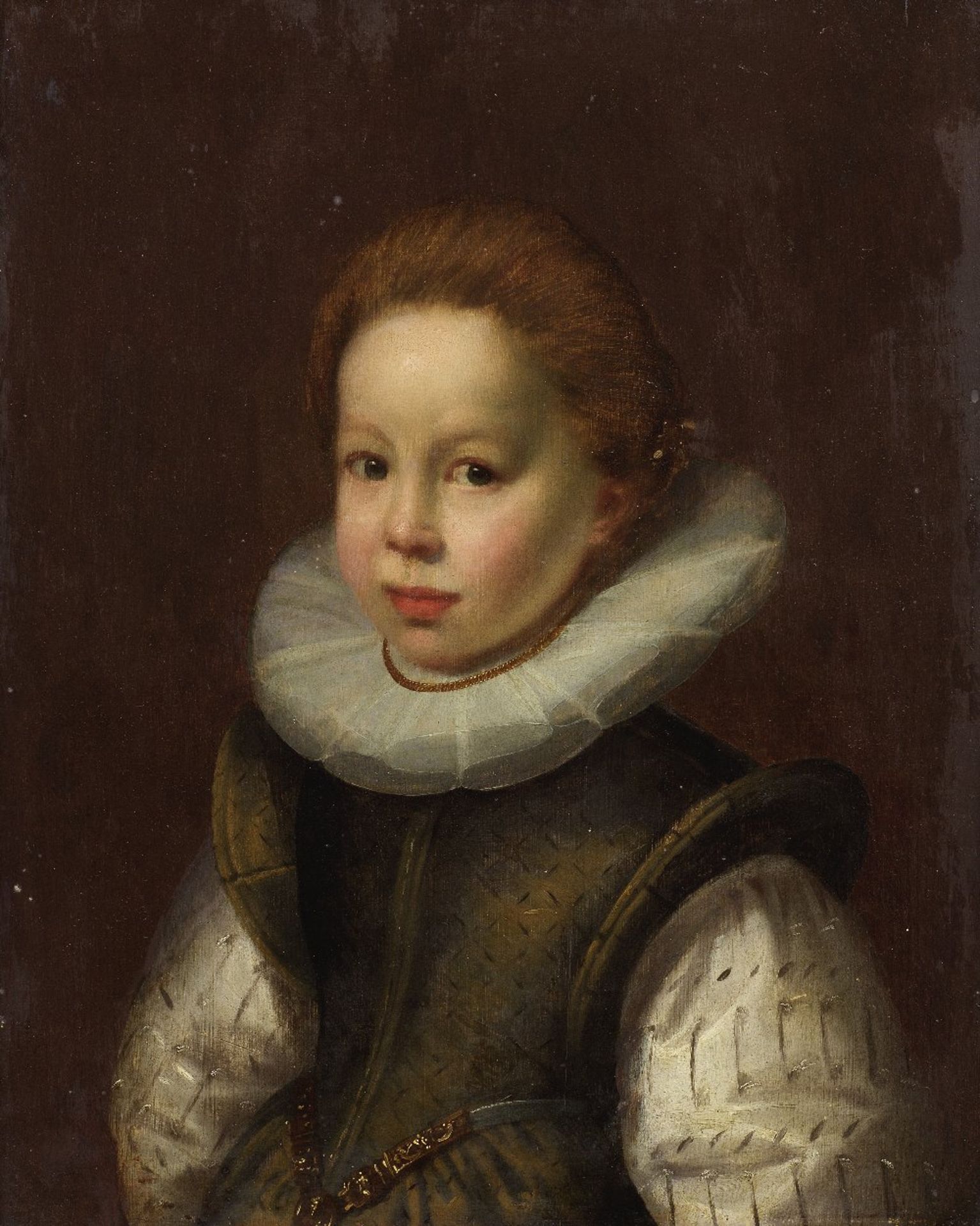 Circle of Cornelis de Vos (Hulst 1585-1651 Antwerp) Portrait of a young child, half-length, in g...