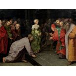 Follower of Pieter Brueghel the Elder (circa 1525-1569 Brussels) Christ and the Woman taken in A...