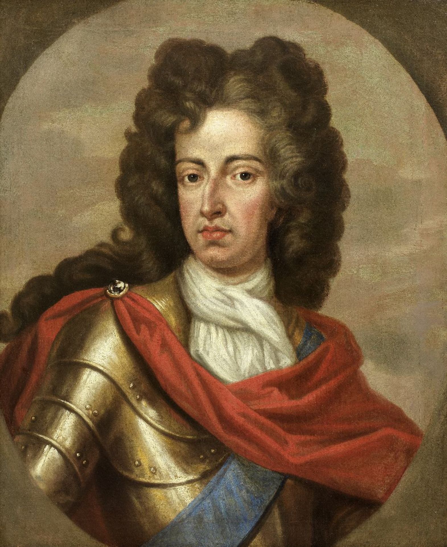 Follower of Sir Godfrey Kneller (L&#252;beck 1646-1723 London) Portrait of William III, bust-len...