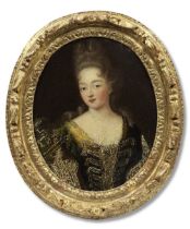 French School, early 18th Century Two portraits of ladies and two of gentlemen, half-length (4)