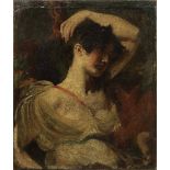 Circle of William Etty (York 1787-1849) A young lady with her arm raised unframed