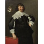 Circle of Johannes Cornelisz. Verspronck (Haarlem circa 1606-1662) Portrait of a gentleman, said...