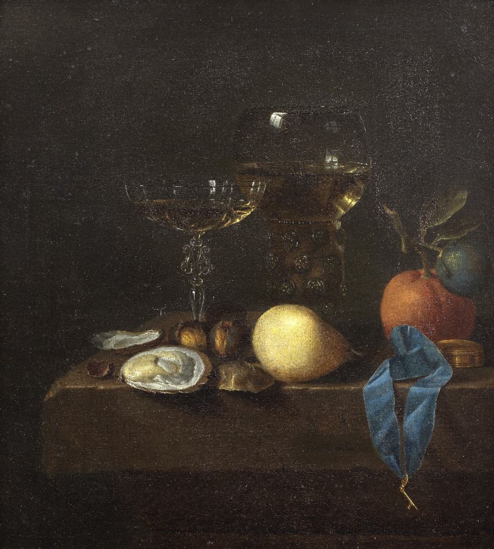 Circle of Jan van de Velde III (Haarlem 1620-1662 Enkhuizen or Amsterdam) Still life with a roe...