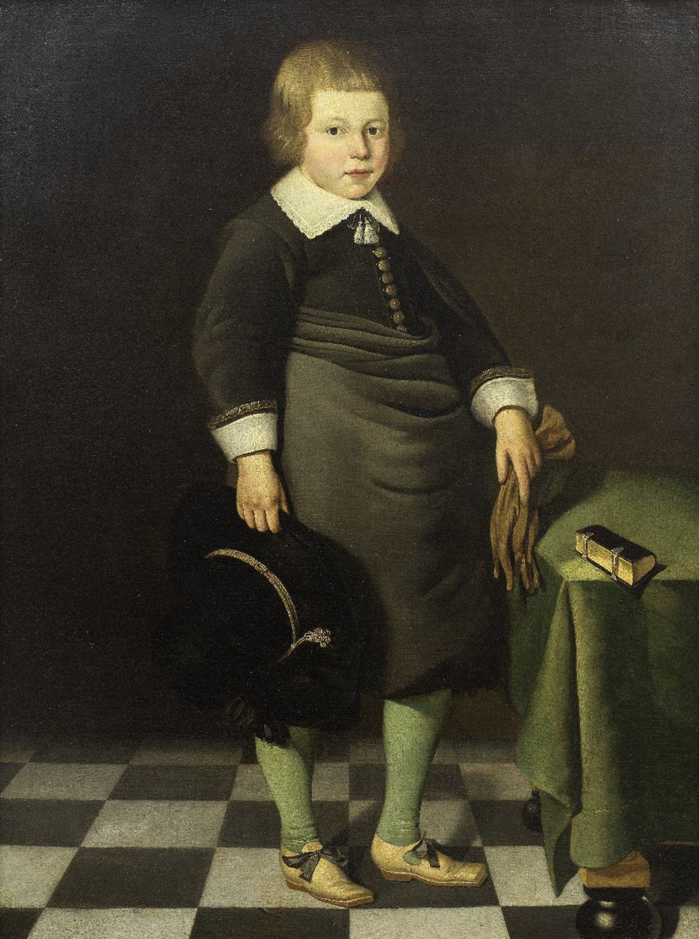 Attributed to Hendrick Berckman (Klundert 1629-1679 Middleberg) Portrait of a boy, full-length, ...