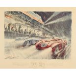 GÉO HAM (GEORGES HAMEL DIT: 1900-1972) Les 24 Heures du Mans 1954