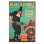 ROGER BRAUDERS (1883-1953) 'Huile Renault: La santé du Moteur'