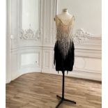Gabrielle CHANEL (attribu&#233; &#224;), collection Haute Couture, circa 1925. Robe du soir cour...