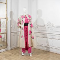 Pierre BALMAIN, collection Haute Couture, Printemps-Et&#233; 1985. Ensemble du soir en cr&#234;p...