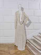 Jean-Louis SCHERRER, Collection Haute Couture, Printemps-Et&#233; 1999. Robe du soir longue enti...