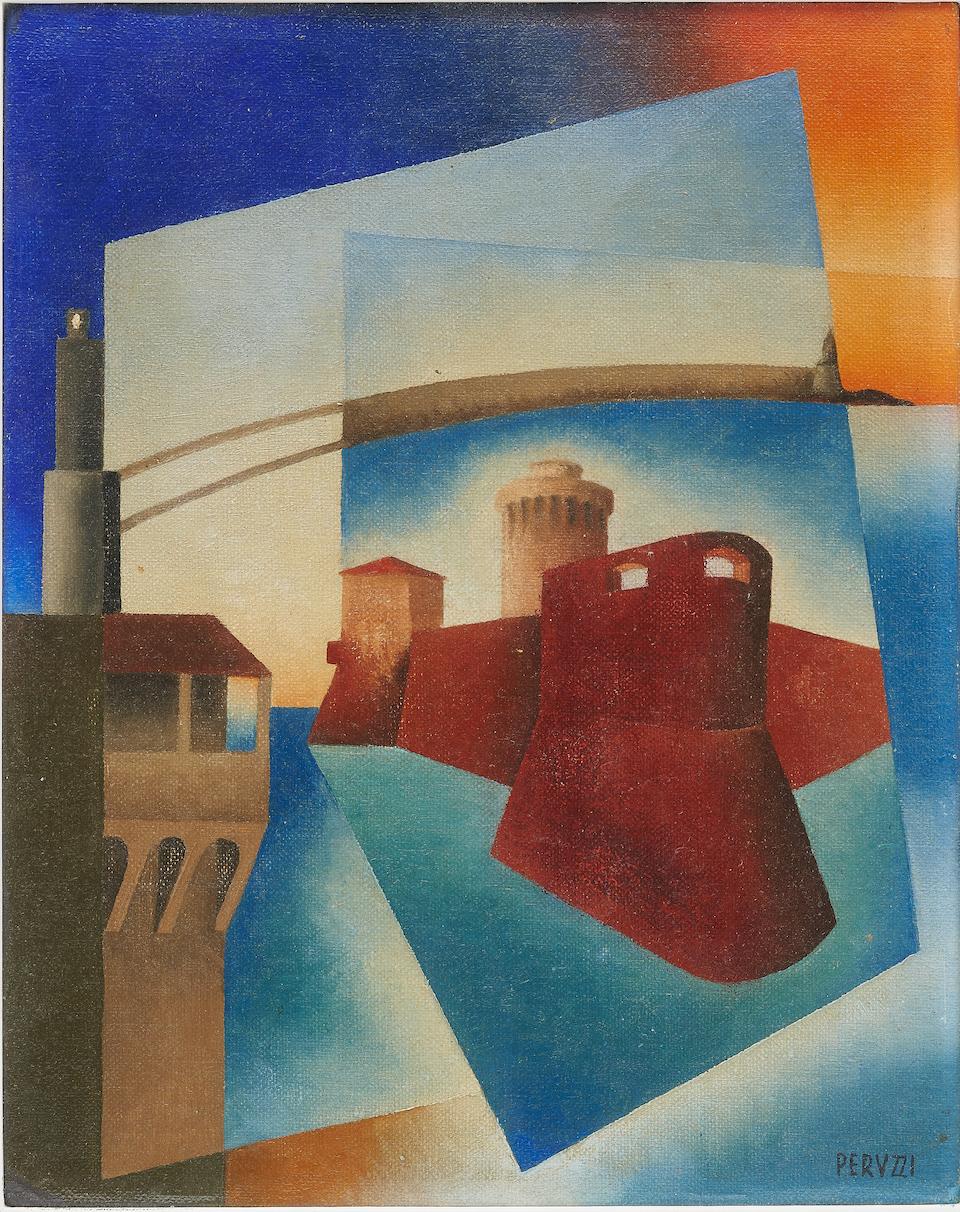 OSVALDO PERUZZI (1907-2004) Vecchia Livorno 1944 - Image 2 of 2