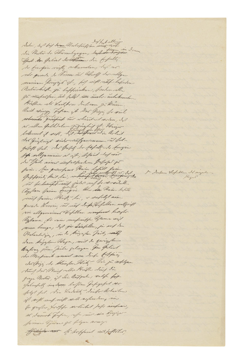 HERTZ ON HIS MENTOR HERMANN VON HELMHOLTZ. HERTZ, HEINRICH. 1857-1894. Autograph Manuscript, a h... - Image 3 of 5