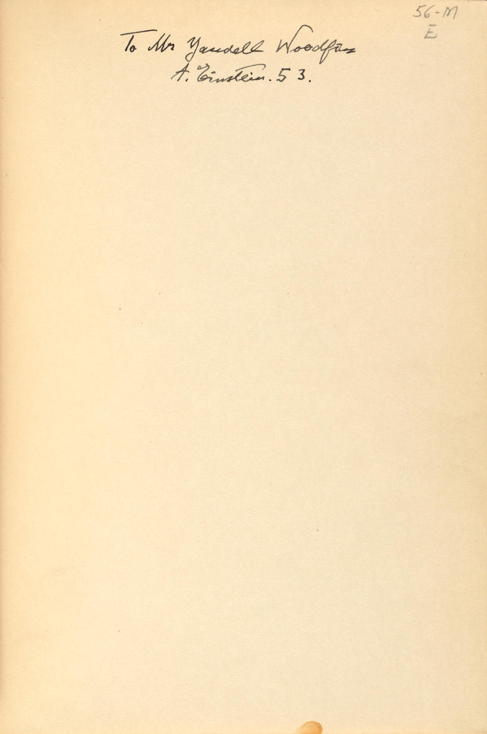 [EINSTEIN] INSCRIBED COPY OF THE DEFINITIVE EXPOSITION OF RELATIVITY. EINSTEIN, ALBERT. 1879-195...
