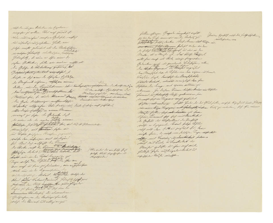 HERTZ ON HIS MENTOR HERMANN VON HELMHOLTZ. HERTZ, HEINRICH. 1857-1894. Autograph Manuscript, a h... - Image 2 of 5