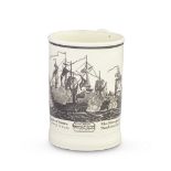 Battle of the Nile: a creamware mug, circa 1810