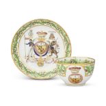 A Coalport breakfast cup and saucer from the 'Nelson Set Tea Service', circa 1802