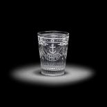 A small engraved naval commemorative tumbler, circa 1798-1805