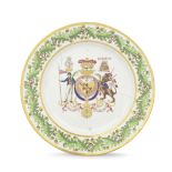 A Coalport bread and butter plate from the 'Nelson Set Tea Service', circa 1802