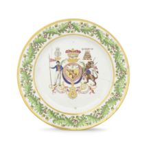 A Coalport bread and butter plate from the 'Nelson Set Tea Service', circa 1802