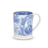 A small pearlware mug, circa 1805-10