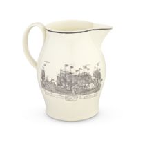 Battle of the Nile: a large creamware jug, circa 1800