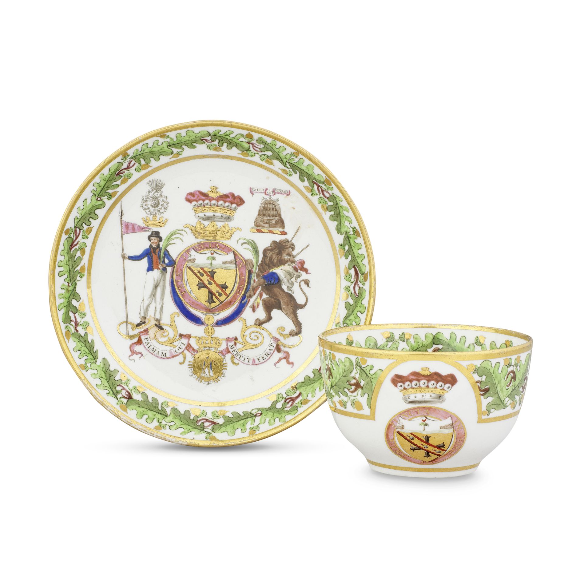A further Coalport breakfast cup and saucer from the 'Nelson Set Tea Service', circa 1802