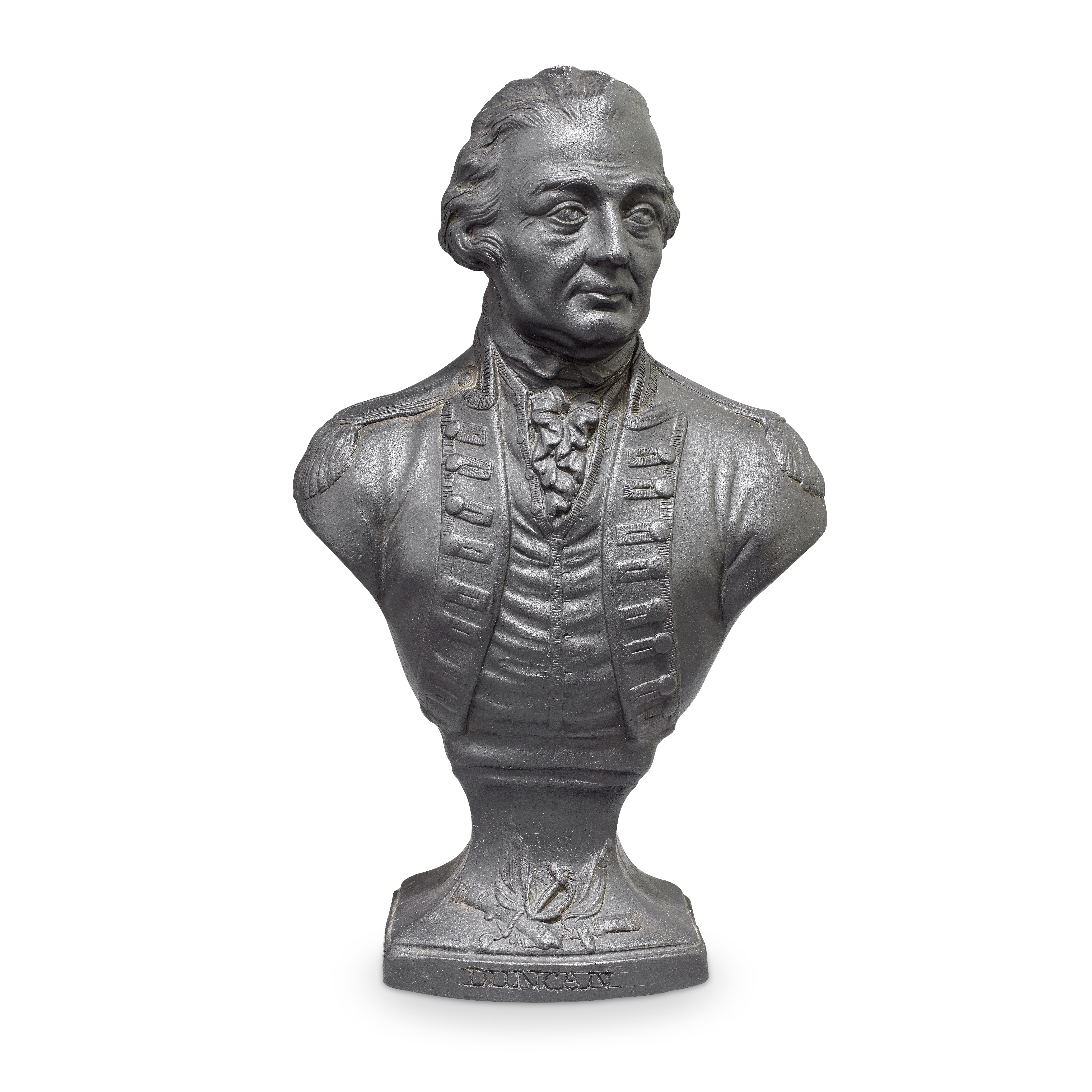 A black basalt bust of Admiral Lord Duncan, circa 1805