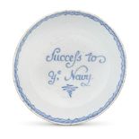 An English delftware bowl, circa 1775-80