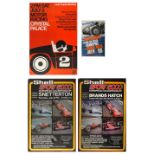Four Brands Hatch, Snetterton and Crystal Palace race posters, ((4))