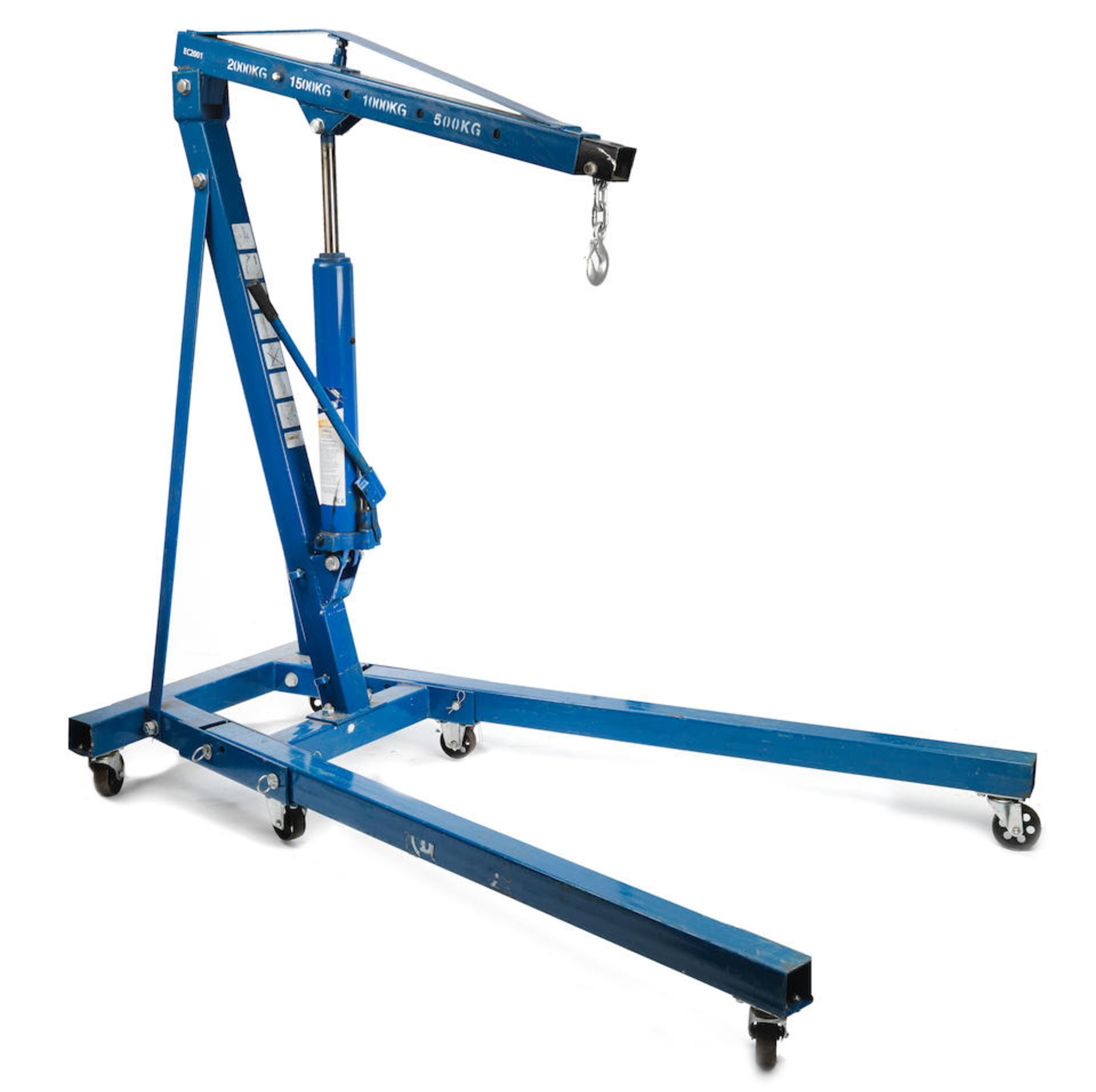 A Draper 2 tonne folding engine crane, ((3))