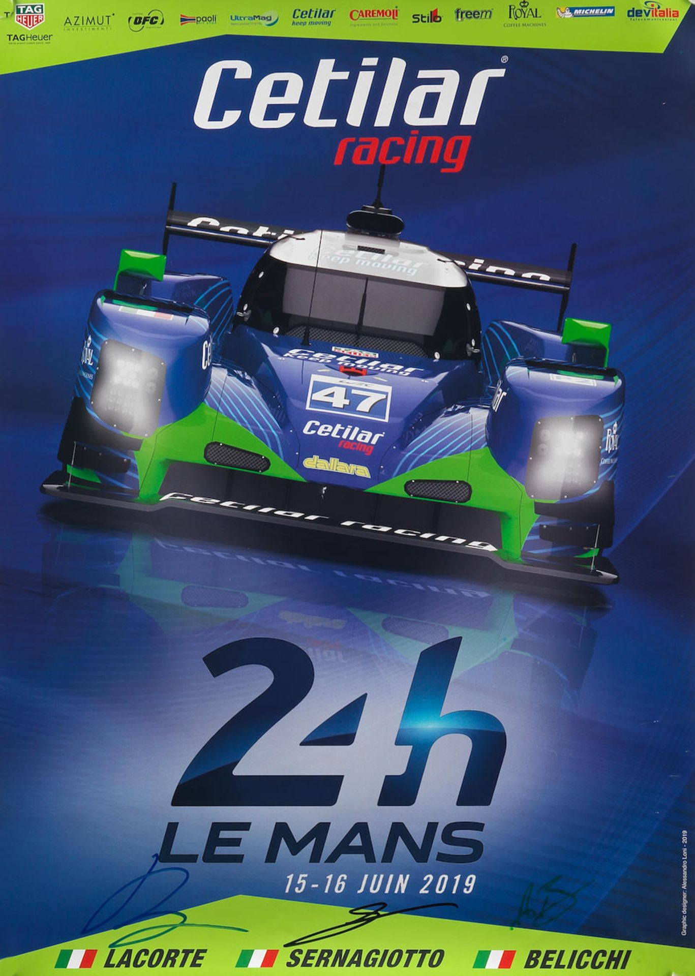 Nine Le Mans 24 Hours racing team signed posters, ((9)) - Bild 5 aus 6