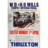 Seven assorted late-1960s Thruxton race posters, ((7))